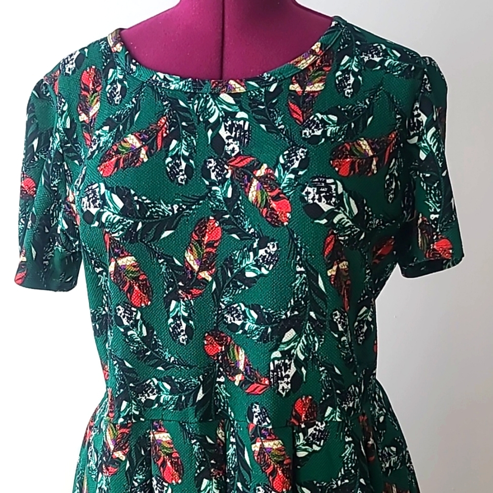 Feather Print LLR Amelia Dress